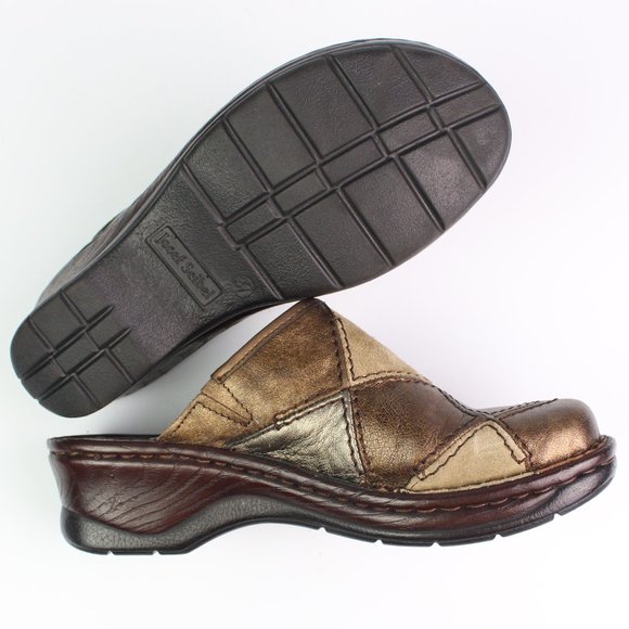 Josef Seibel mules patchwork copper bronze suede - Picture 7 of 8